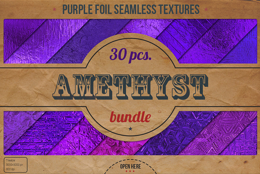 Purple Foil Textures XL Bundle