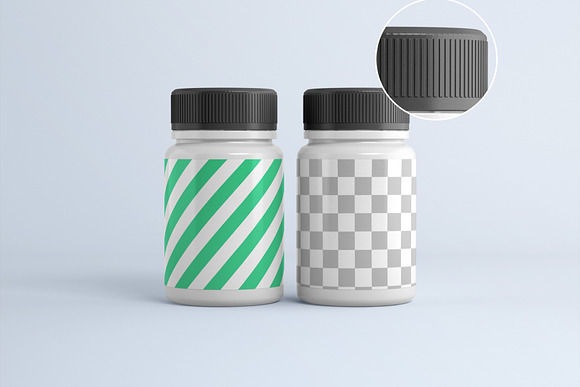 Medical Pill Bottle Mockup - 11 set in Product Mockups - product preview 13