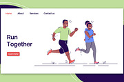 Run together landing page template