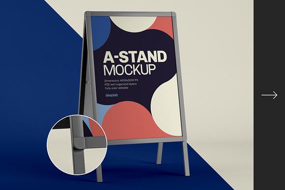 Advertising A-Stand Mockup Set in Print Mockups - product preview 11