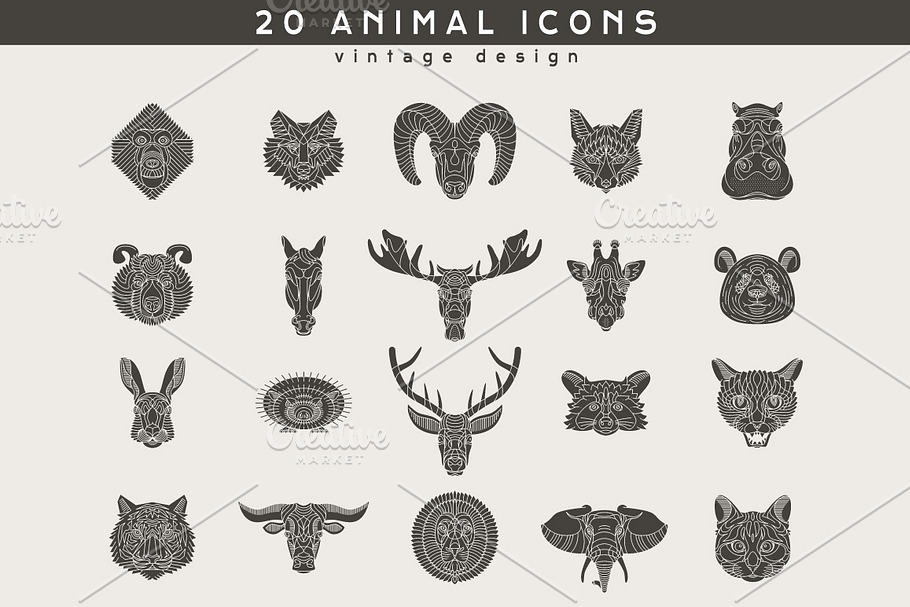 20 Animal Logos in Animal Icons - product preview 8