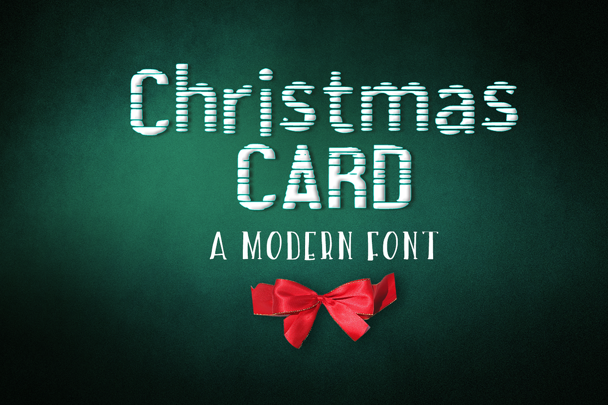 Christmas card Font and Freebie! in Display Fonts - product preview 8