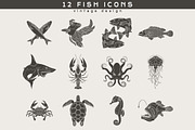 12 Fish Logos