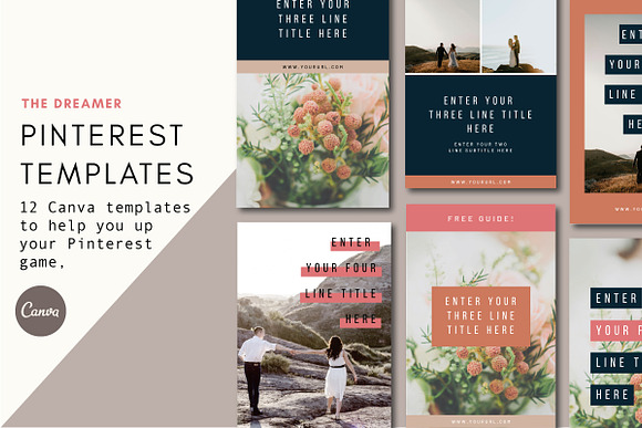 Pinterest Templates | The Dreamer in Pinterest Templates - product preview 4