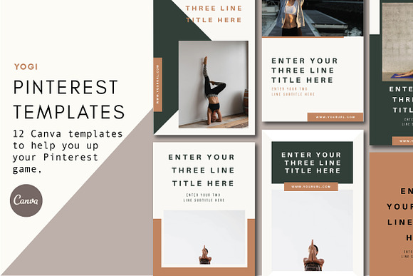 Pinterest Templates | Yogi in Pinterest Templates - product preview 4