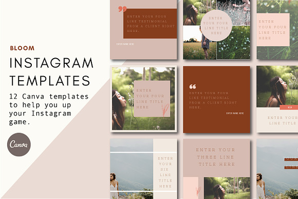 Instagram Templates | Bloom in Instagram Templates - product preview 3