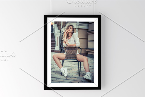 12 Wood Photo Frames Mock-up. in Branding Mockups - product preview 4