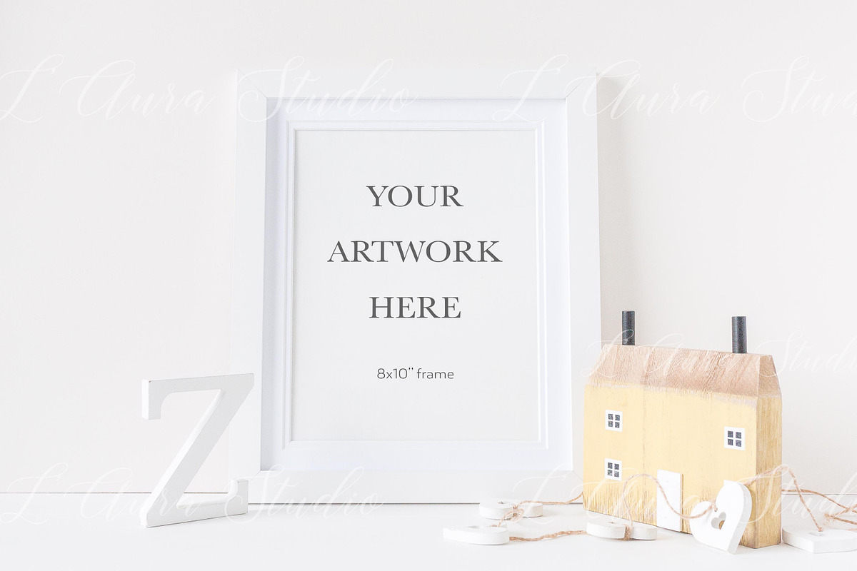 Frame Mockup - nursery white 8x10 in Print Mockups - product preview 8