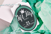 21 Gift Tags TWO! FLAT Mockups
