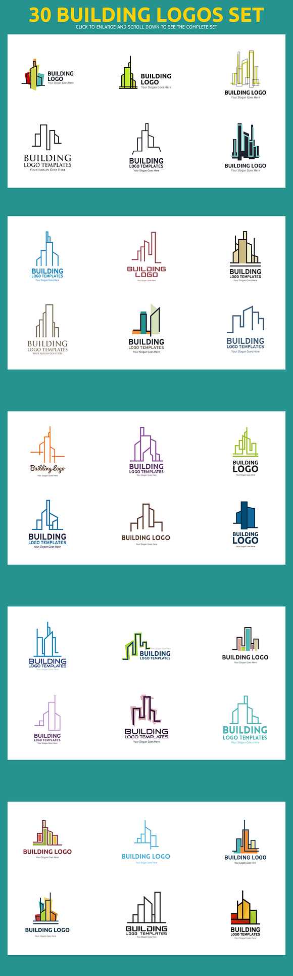 30 Building Logo Bundle in Logo Templates - product preview 1