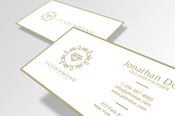 LuxDiamond Logo + Business Card Free in Logo Templates - product preview 6