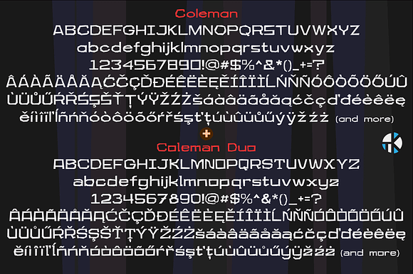 Coleman and Coleman Duo in Display Fonts - product preview 2