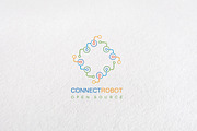 Premium Connect Robot Logo Templates