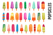 Popsicles and Ice Cream Watercolor