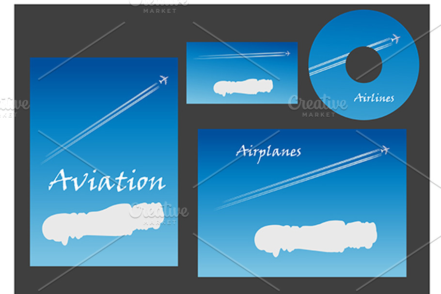 Aviation marketing elements in Graphics - product preview 8