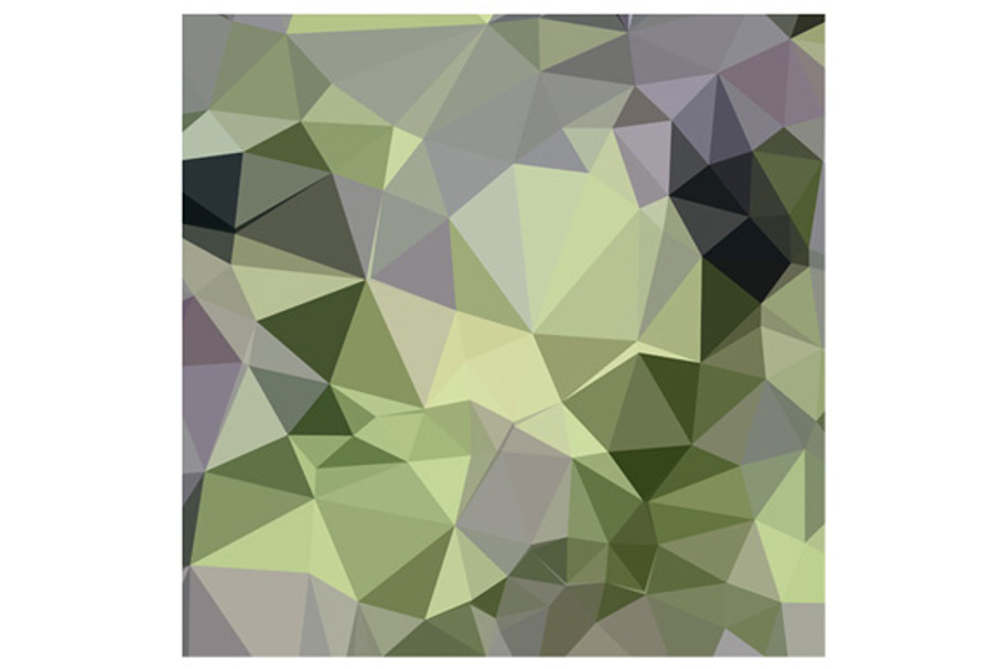 Asparagus Green Abstract Low Polygon