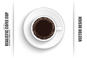 Realistic Coffee Cup Vector