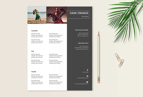 Creative Resume Template in Resume Templates - product preview 2