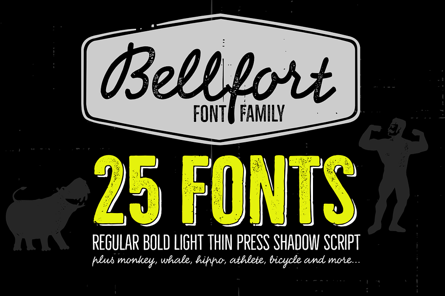 Bellfort family - 25 fonts in Display Fonts - product preview 8