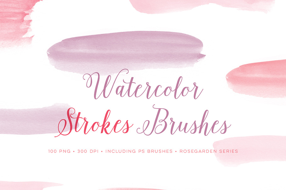 Watercolor Photoshop Brushes Strokes