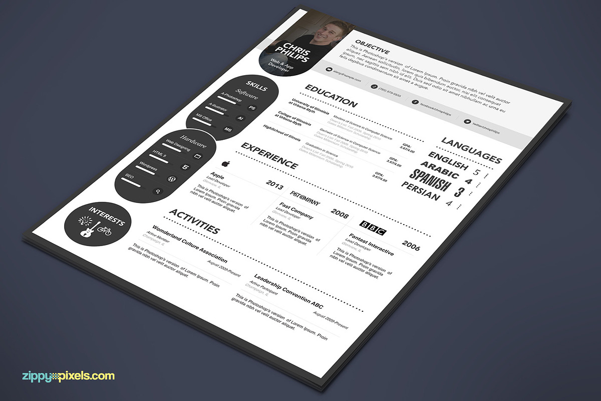 CV/CoverLetter Template-DOCX Format in Letter Templates - product preview 8