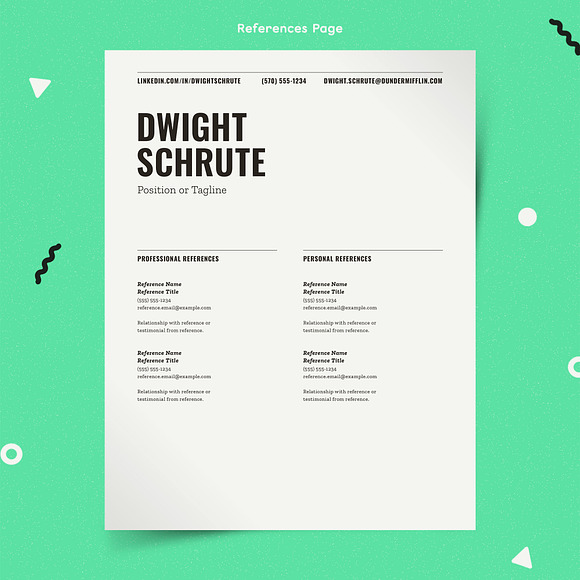 Resume Template Word Pages InDesign in Resume Templates - product preview 7