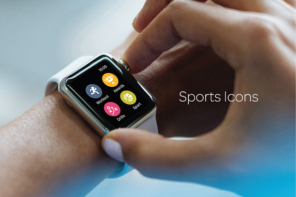 Circle Icons: Sports in Circle Icons - product preview 2
