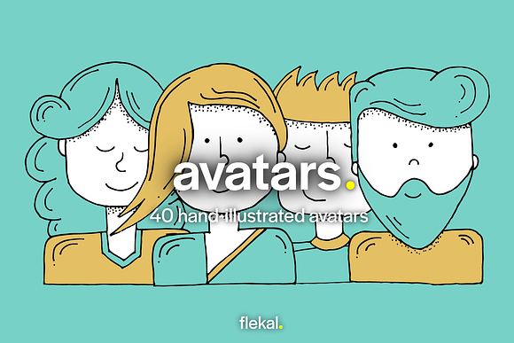 Hand-Illustrated Avatars in Avatar Icons - product preview 2