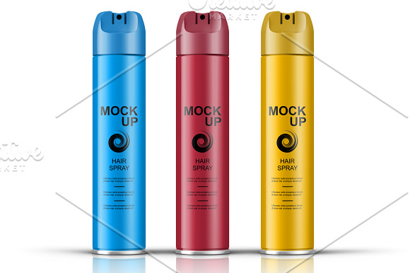 Hair Spray Bottle Mockup Vol. 6 in Product Mockups - product preview 2