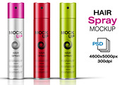 Hair Spray Bottle Mockup Vol. 7