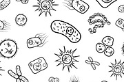 Bacteria and viruses pattern