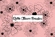 Retro Flower Brushes