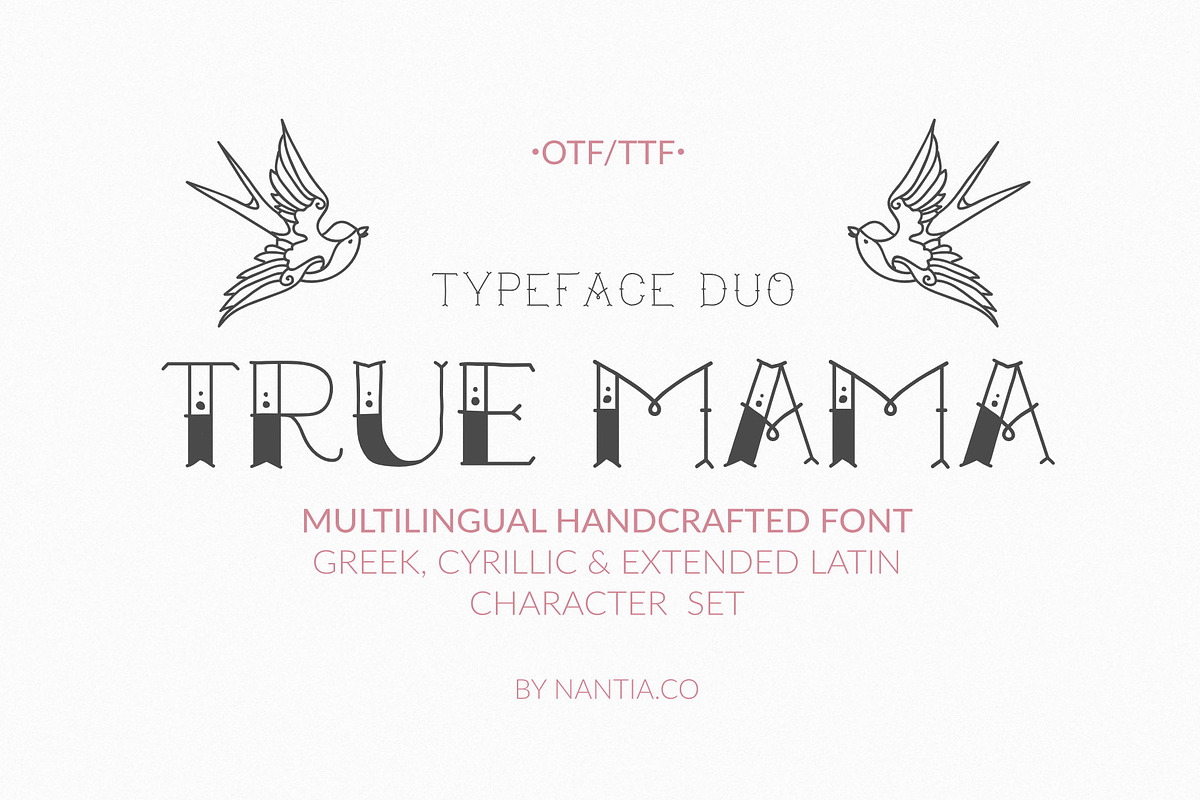 True Mama Cyrillic Typeface Greek in Greek Fonts - product preview 8