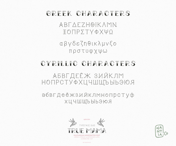 True Mama Cyrillic Typeface Greek in Greek Fonts - product preview 3