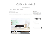 Blogger Template - Clean and Simple