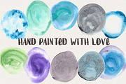 Watercolor Spots Vol 4: More Cools