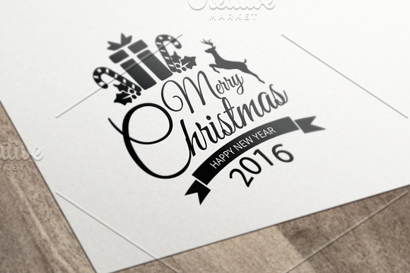 40 Christmas Greetings Logo & Badges in Logo Templates - product preview 6