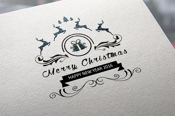 40 Christmas Greetings Logo & Badges in Logo Templates - product preview 10