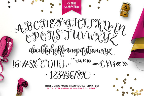 Celebrate Font & Graphics Pack in Script Fonts - product preview 6