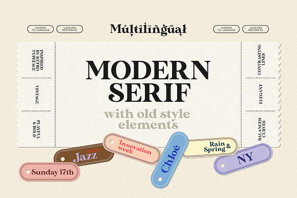 Modern Font Bundle | 95% Off in Serif Fonts - product preview 2