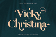 Vicky Christina Ligature Serif Font