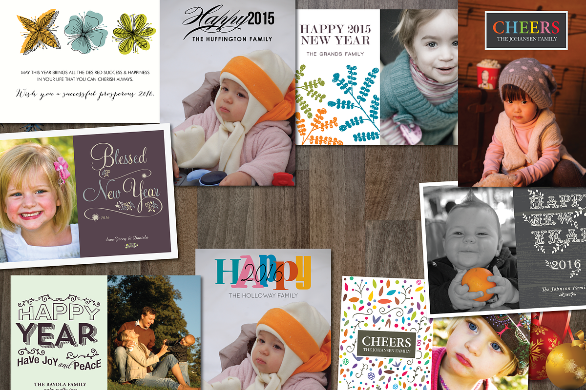 9 New Year Cards Templates in Card Templates - product preview 8