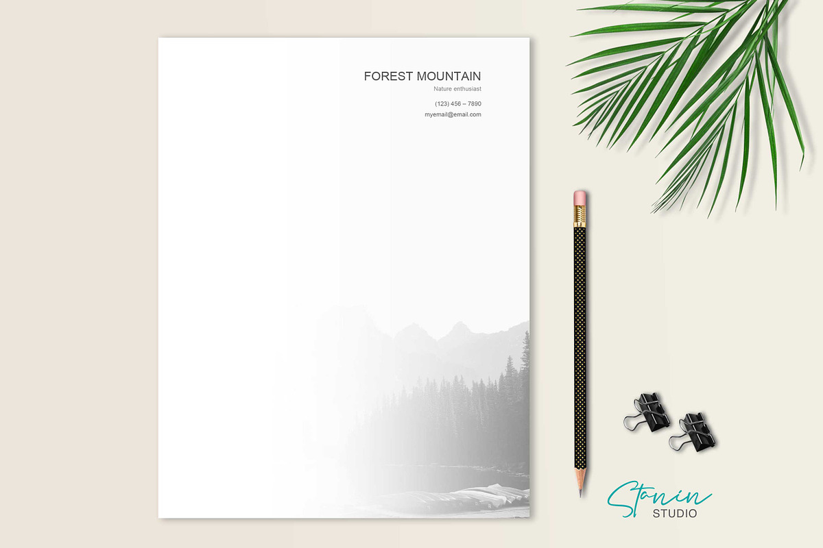 Creative Nature Letterhead design in Stationery Templates - product preview 8