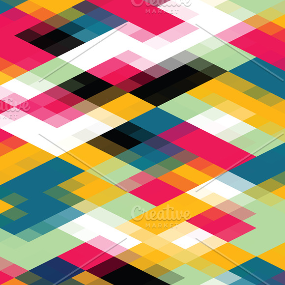 Vector geometric backgrounds set in Patterns - product preview 1