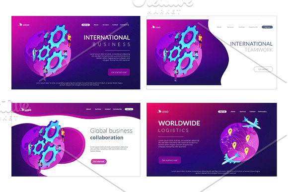 Technology isometric landing pages in Landing Page Templates - product preview 11