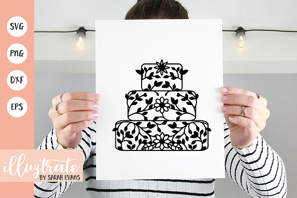 Wedding Cake SVG Cut File