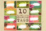 Christmas printable tags - set of 10