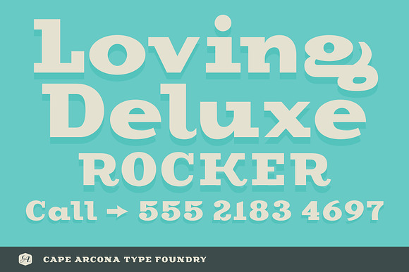 CA Cape Rock - Regular in Slab Serif Fonts - product preview 6
