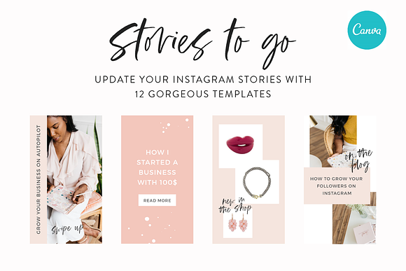 Template Pack for Instagram & Canva in Instagram Templates - product preview 3
