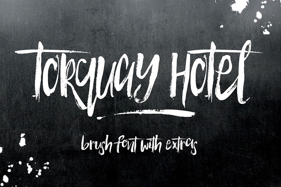 Torquay Hotel Brush Font